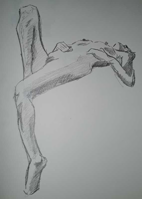 Woman, 6 of 6, reclined, pencil