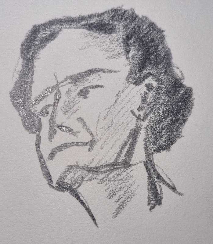 Man, 4 of 5, portrait, pencil