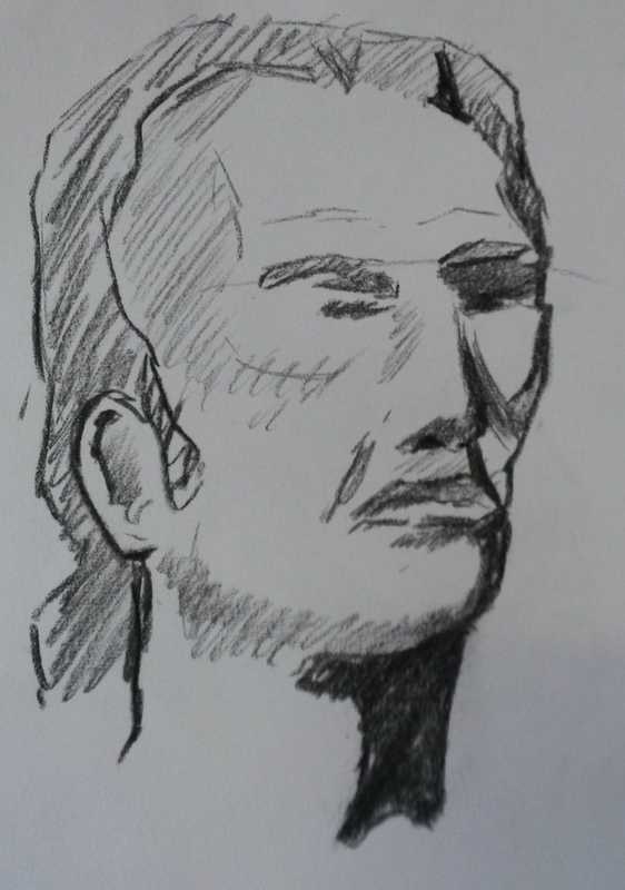 Man, charcoal, 3 of 3