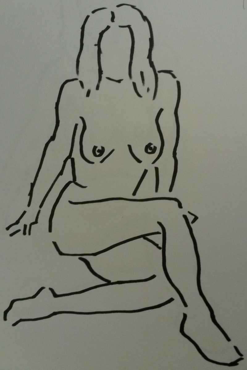 Seated lady