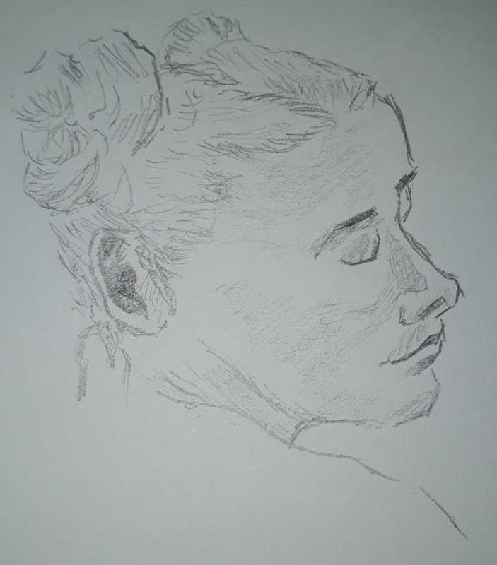 Woman, 4 of 5, portrait over shoulder