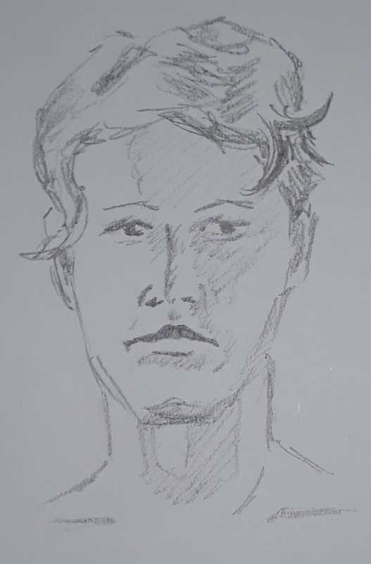 Woman, 4 of 4, portrait, pencil