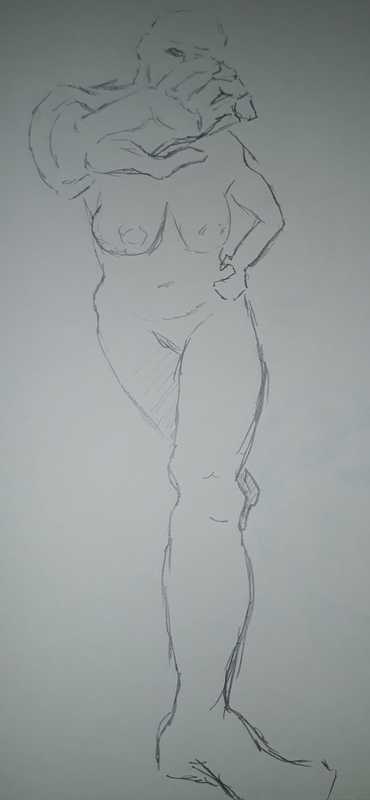 Woman, 4 of 4, foreshortened